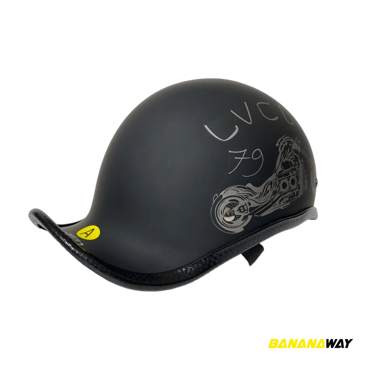 Casco BW-MW-LV-06 Negro Mate Harley