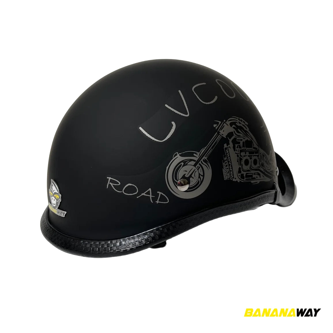 Casco BW-MW-LV-06 Negro Mate Harley