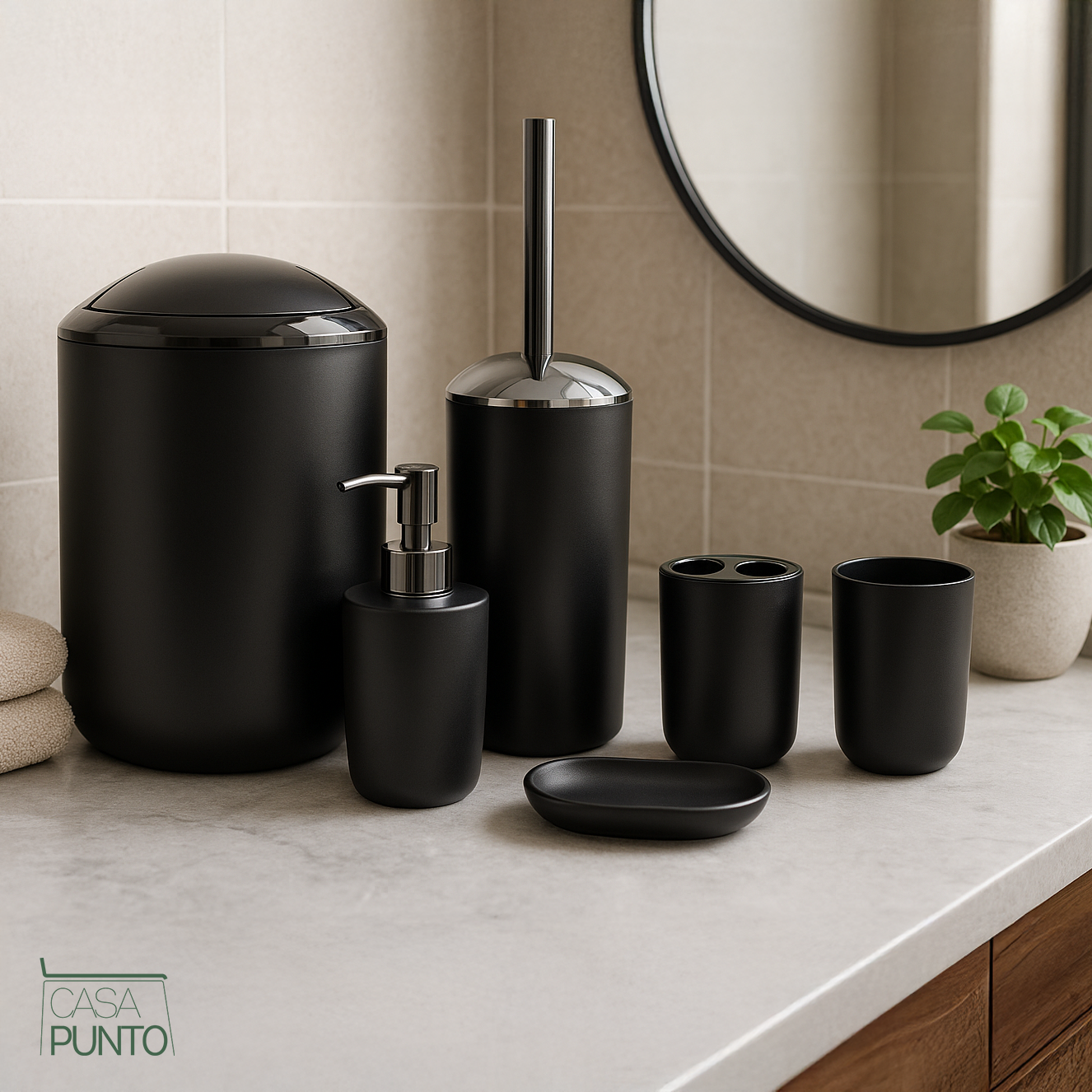 Juego de accesorios de baño Livorno de 6 piezas