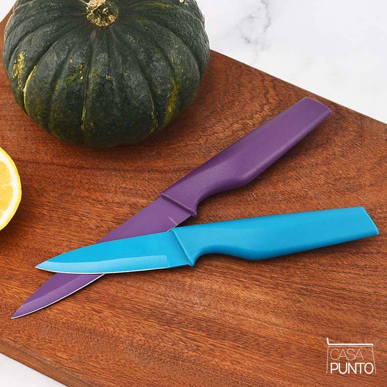 Juego colorido de cuchillos antiadherentes Gordon de 6 piezas