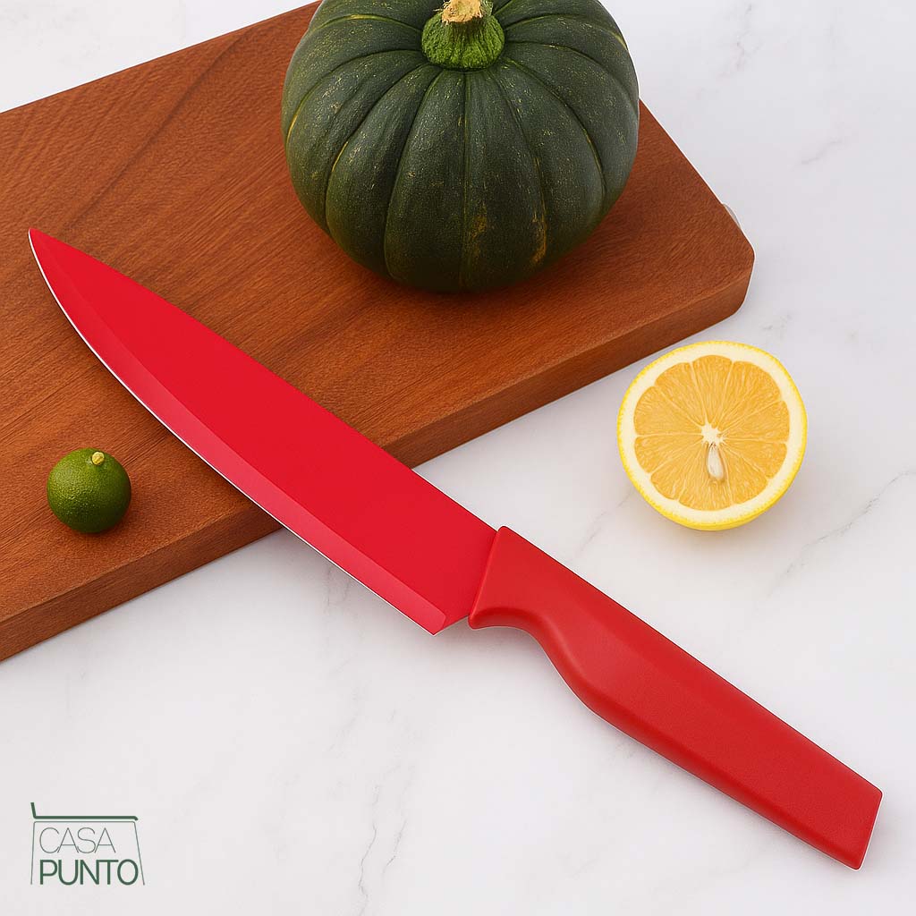 Juego colorido de cuchillos antiadherentes Gordon de 6 piezas