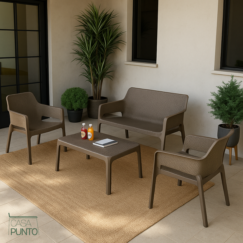 Juego de patio exterior Jika de 4 piezas