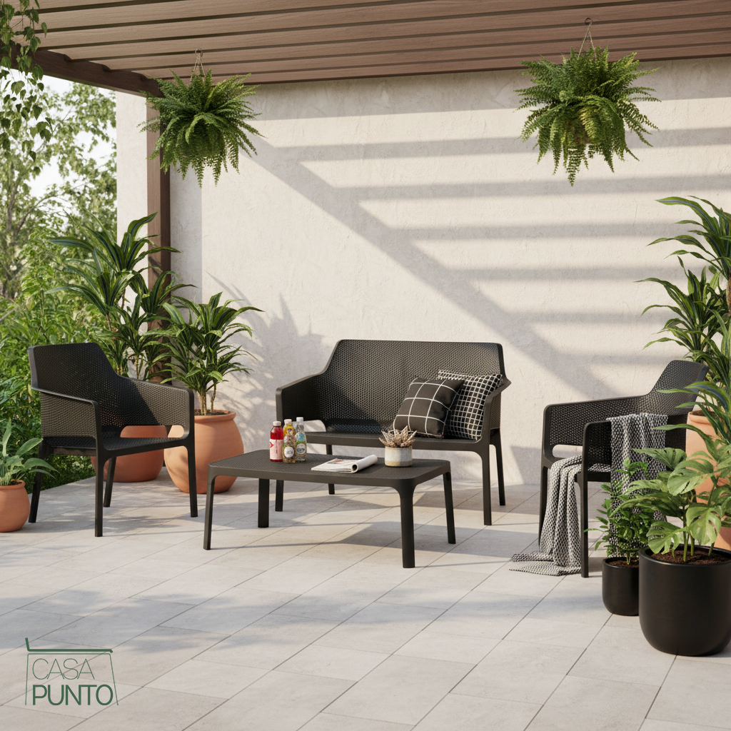 Juego de patio exterior Jika de 4 piezas