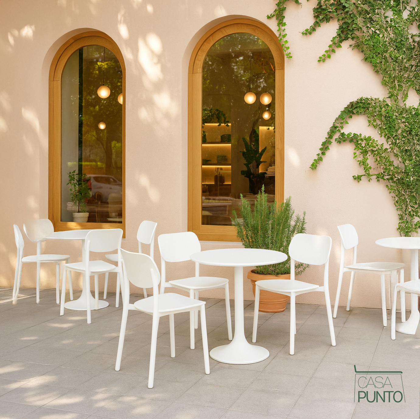 Silla de comedor apilable Hirus