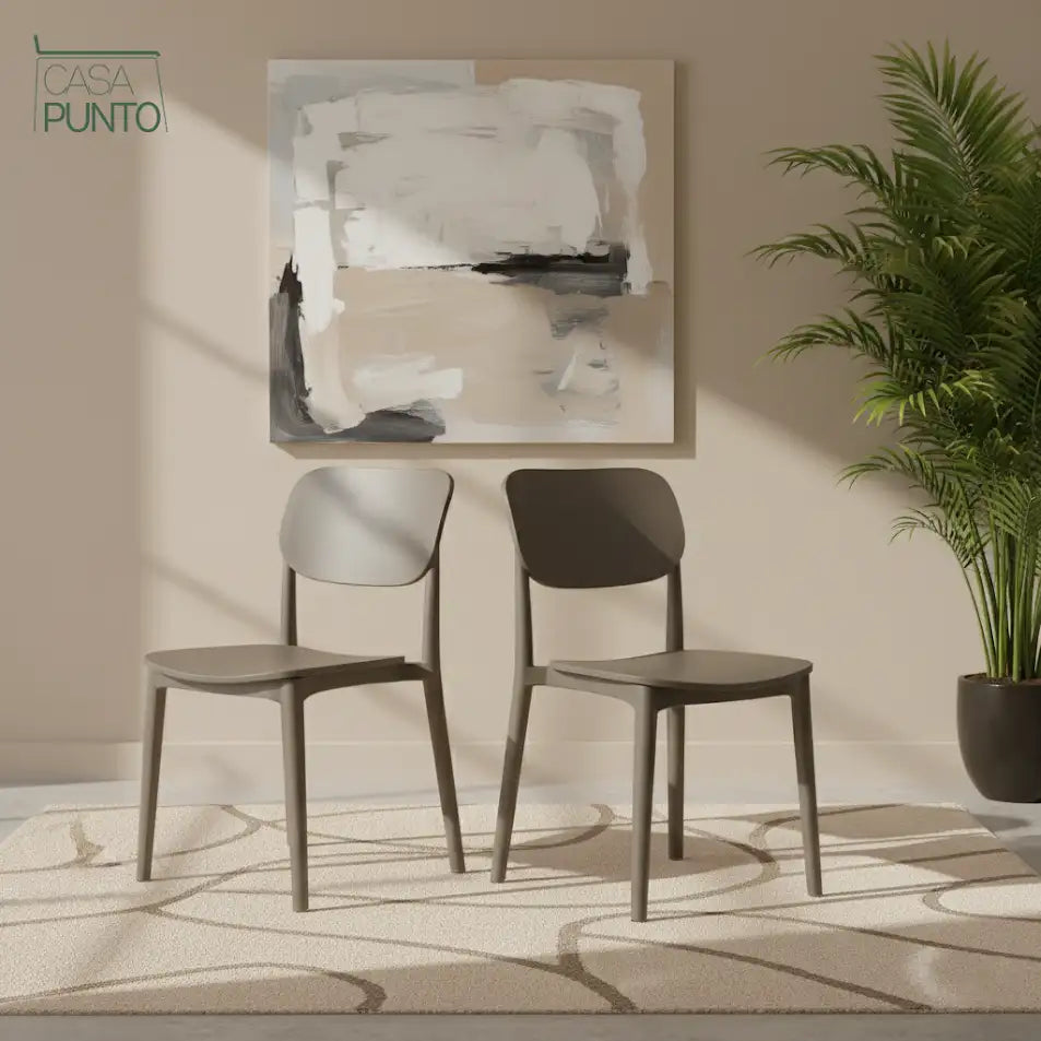 Silla de comedor apilable Hirus