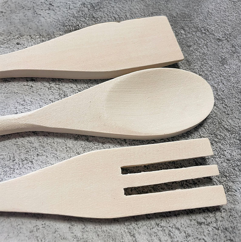 Juego de utensilios de cocina de madera de arce Suwi de 4 piezas