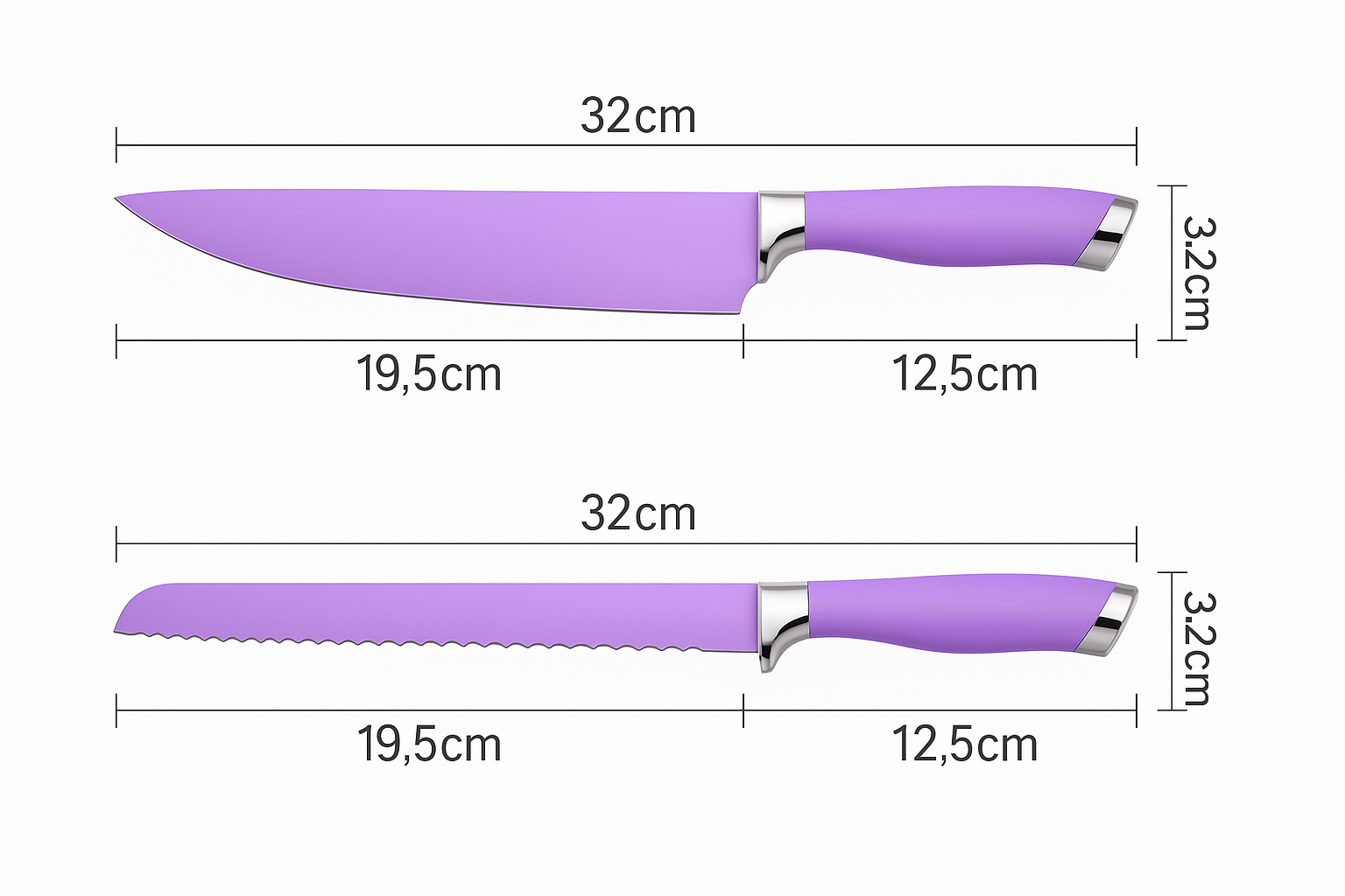 Lyra 20-Piece Kitchen Knife & Cookware Set