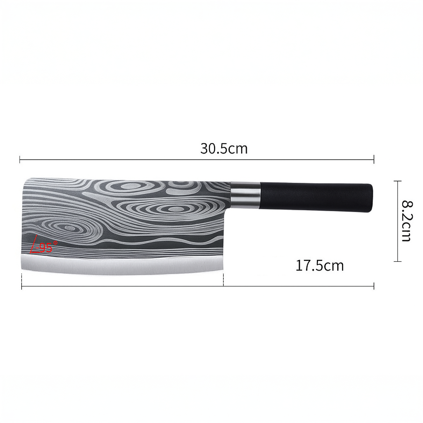 Juego de cuchillos con diseño de Damasco Yomo de 6 piezas, acero profesional con bloque de madera