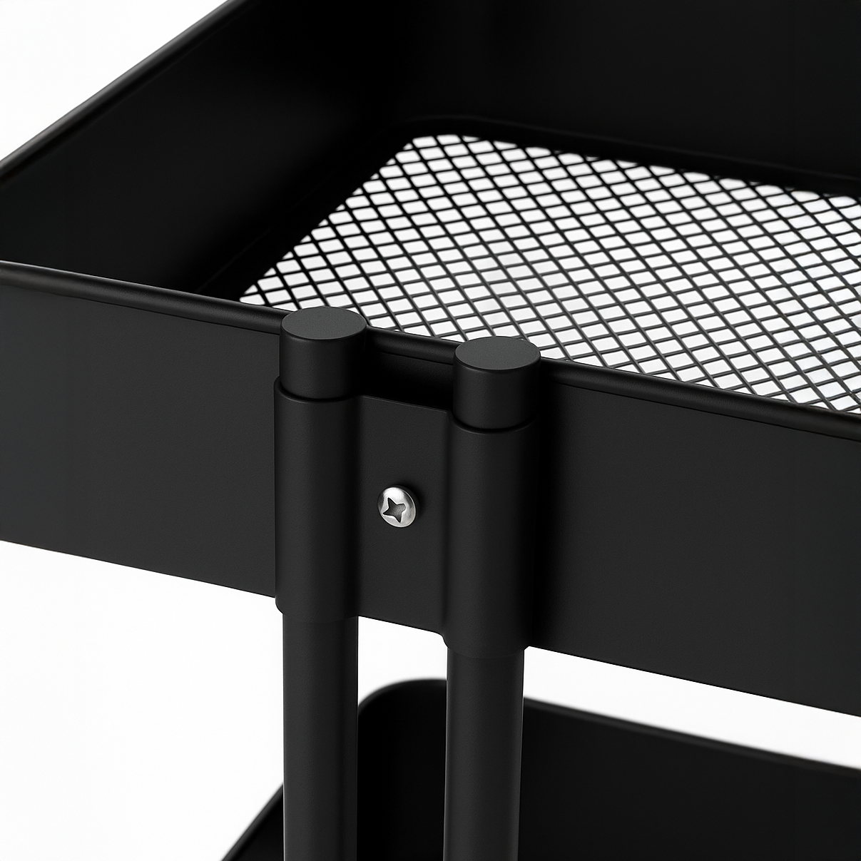 Carrito utilitario con ruedas de 3 niveles Ulla - Organizador de almacenamiento con ruedas