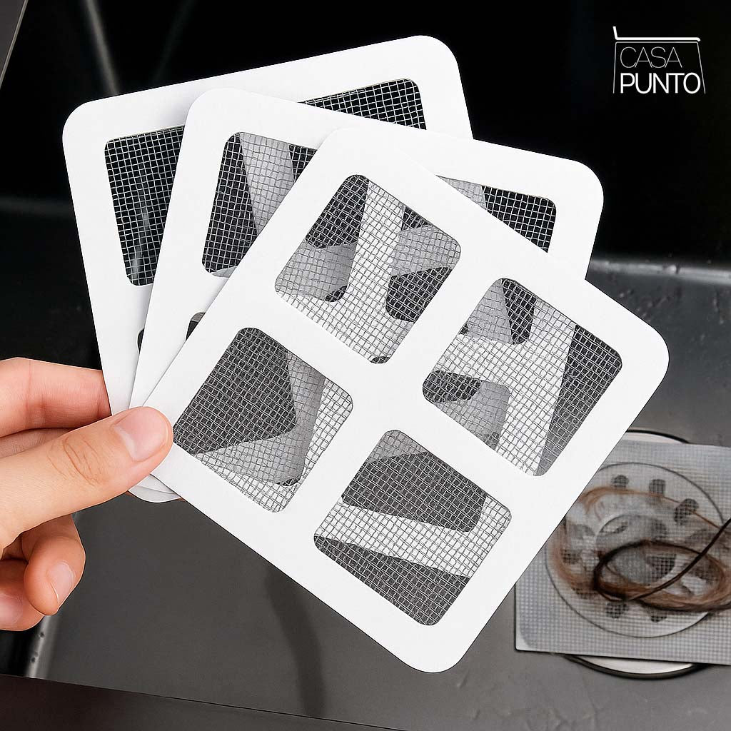 Filtros de drenaje adhesivos Rapunzel - Juego de 10 recogedores de cabello