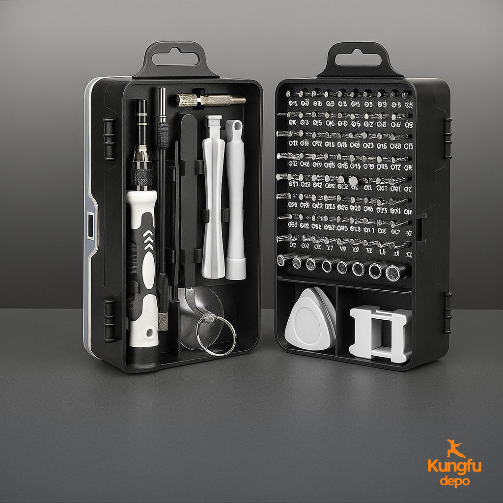 Práctico kit de herramientas de destornillador de precisión 115 en 1