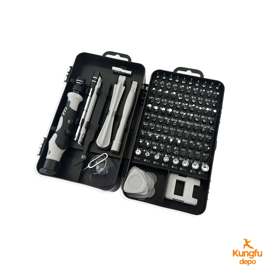 Práctico kit de herramientas de destornillador de precisión 115 en 1