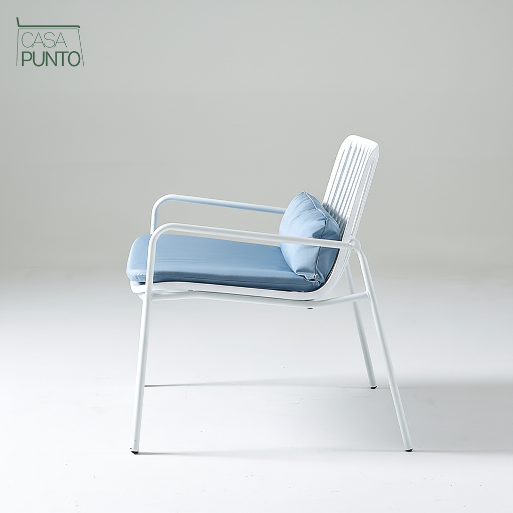 Sillón nórdico individual Linnea con cojines