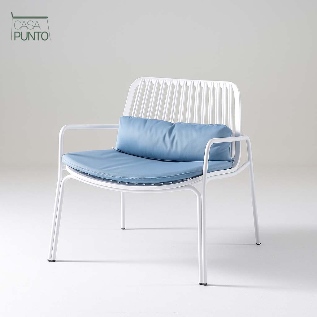 Sillón nórdico individual Linnea con cojines