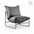 Saga Lazy Chair - Sillón lounge moderno con estampado de pata de gallo