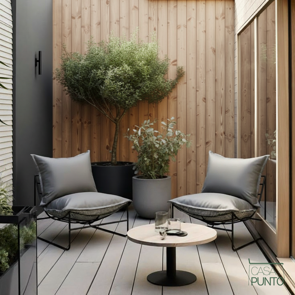 Saga Lazy Chair - Modern Lounge Armchair with Houndstooth Pattern