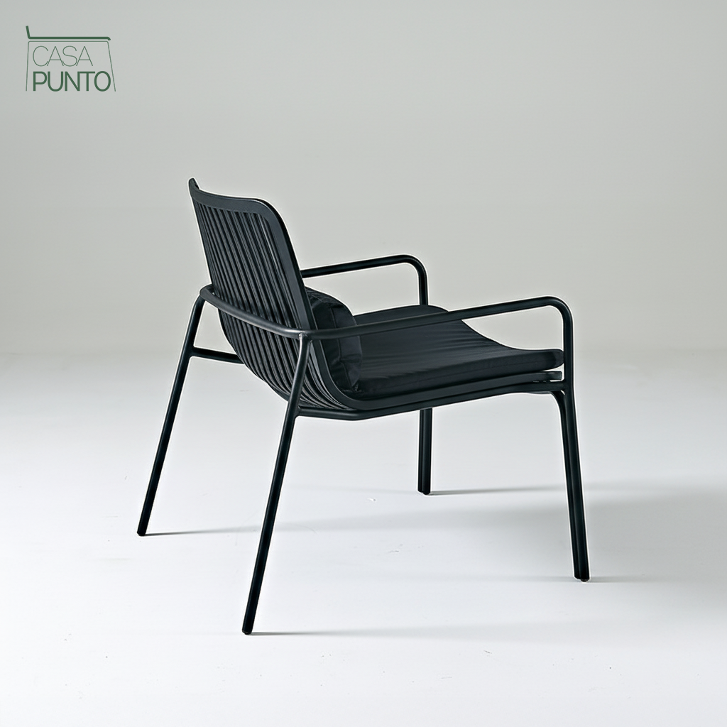 Sillón nórdico individual Linnea con cojines