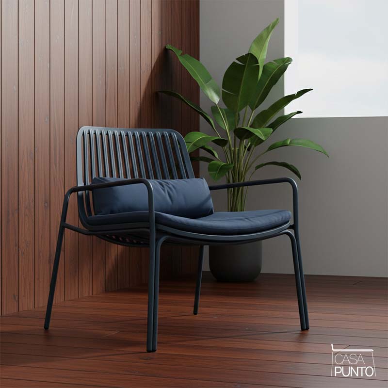 Sillón nórdico individual Linnea con cojines