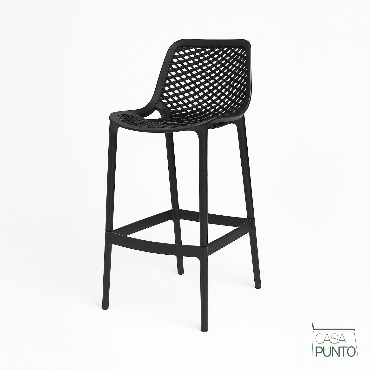 Taburete de bar perforado Dorte