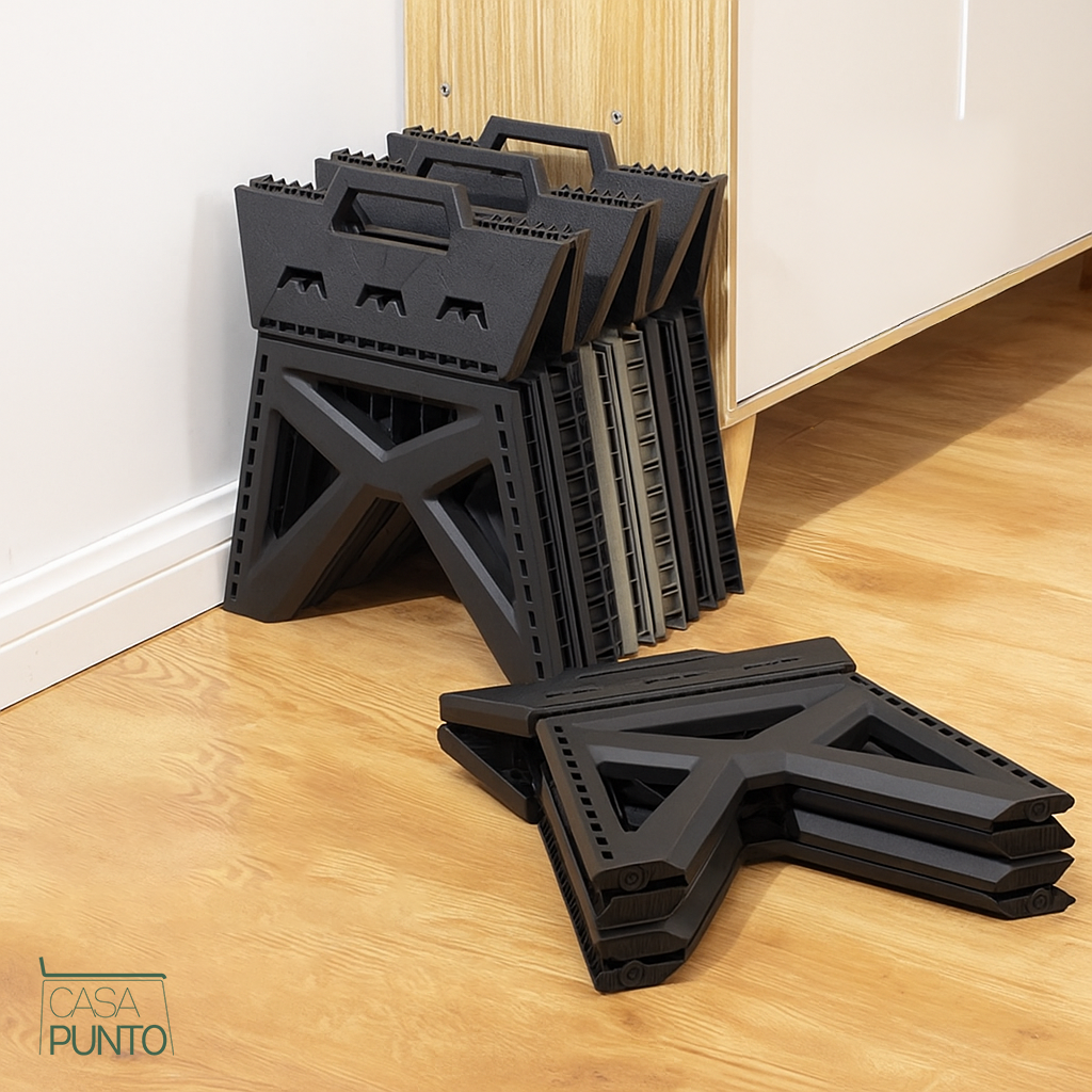 Itam Taburete plegable de alta resistencia - Taburete de cocina portátil antideslizante