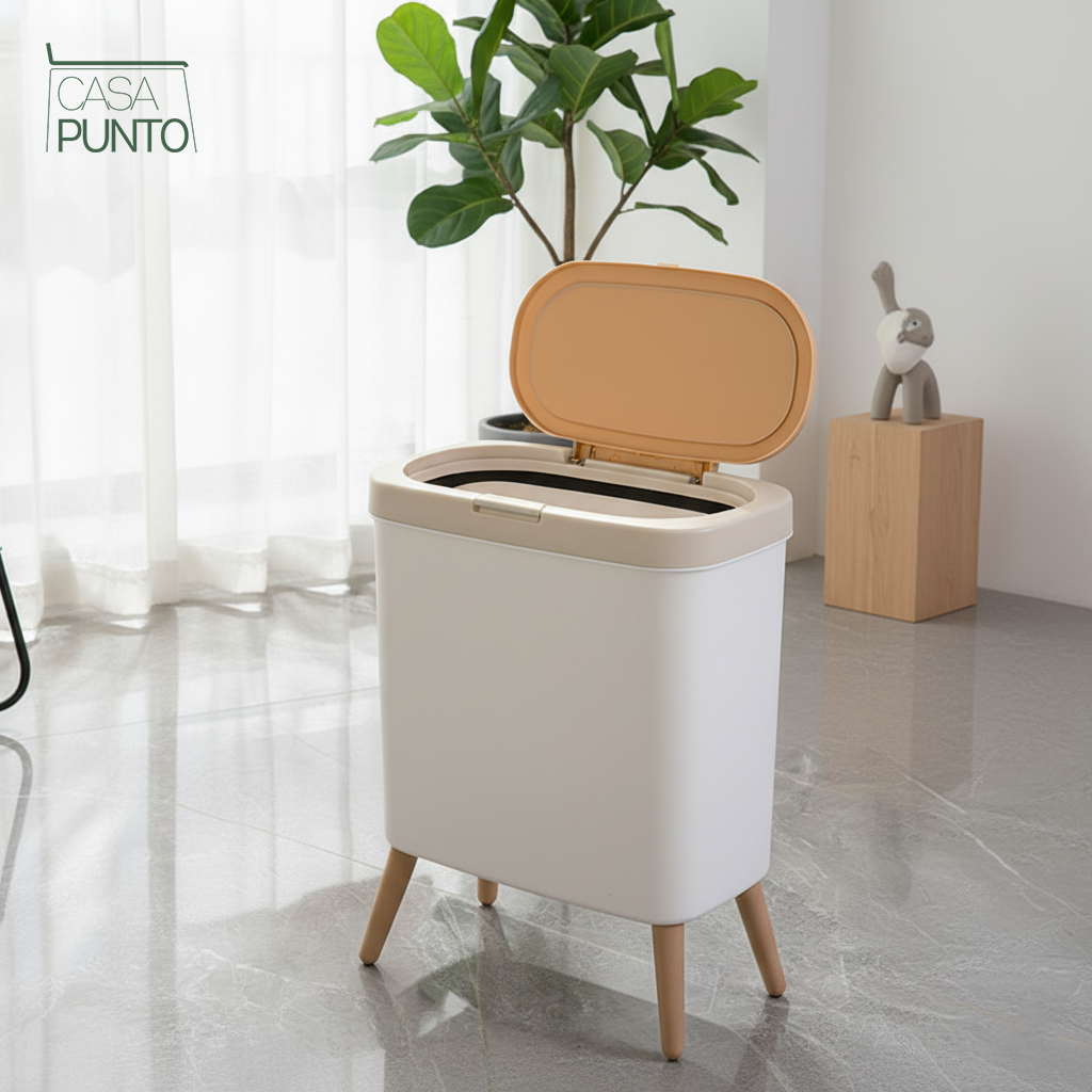 Papelera con patas estilo nórdico Evi
