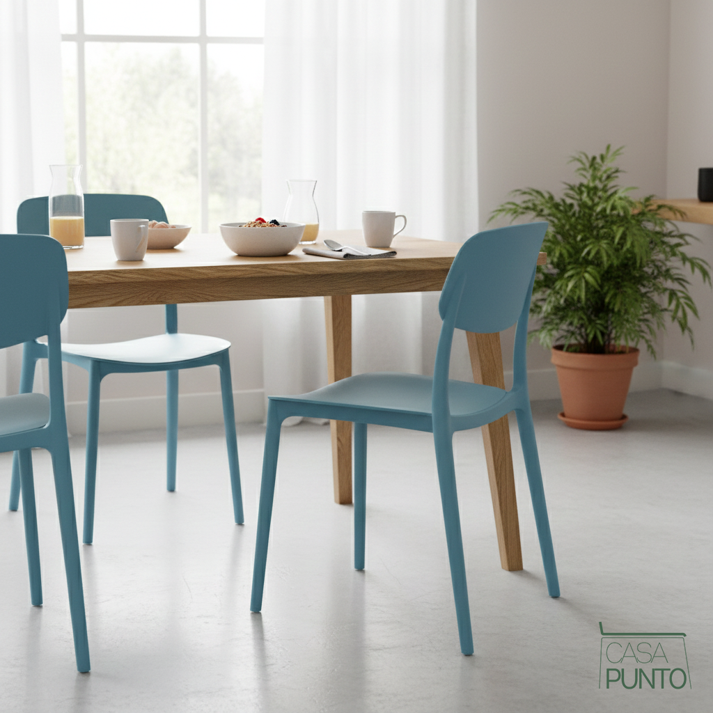 Silla de comedor apilable Hirus