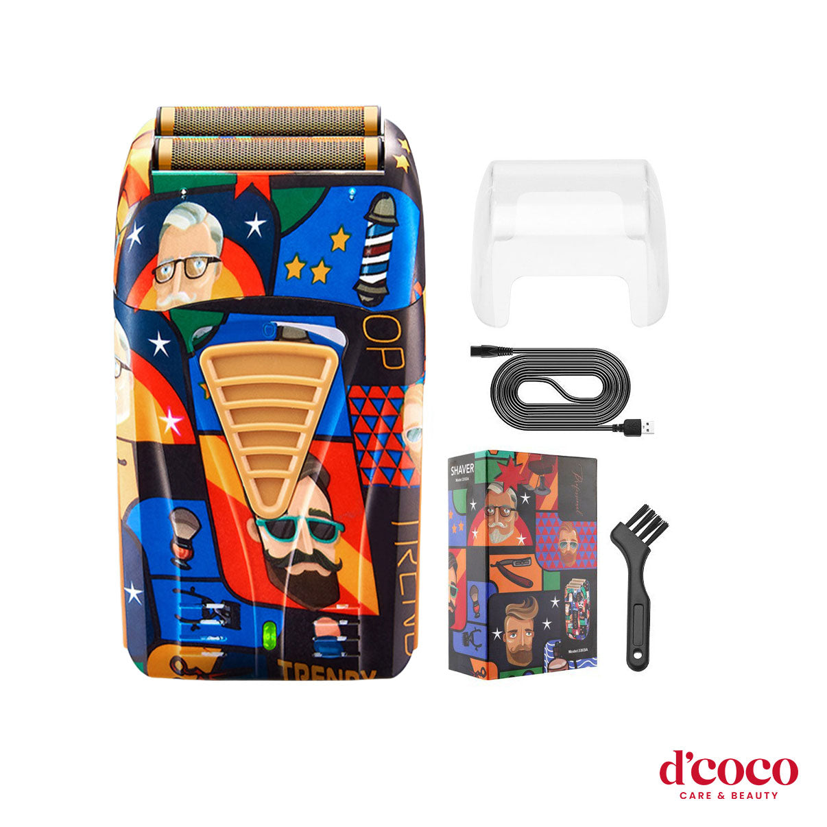 Graffiti Dual Foil Electric Shaver (2 Blade Net) – USB Rechargeable