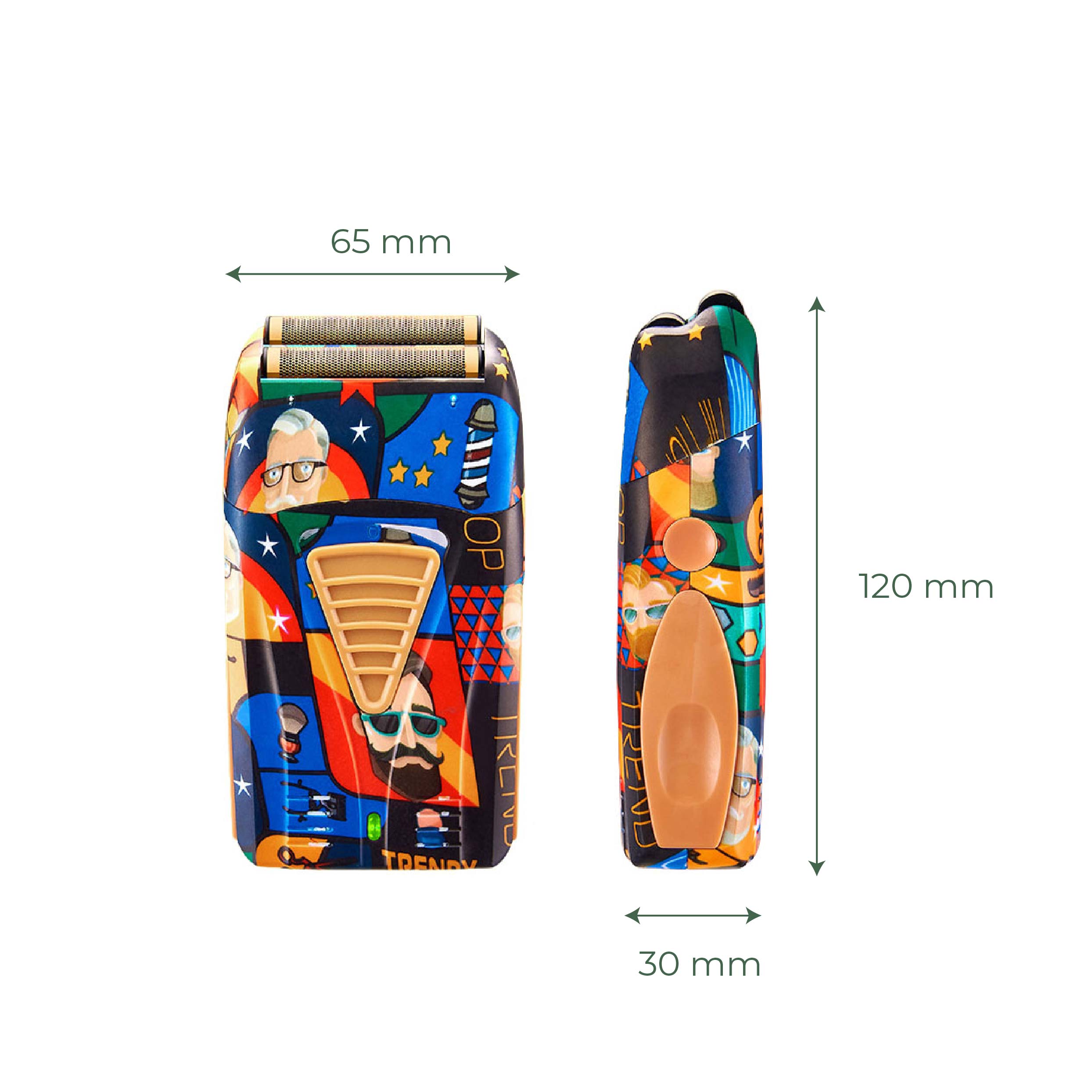 Graffiti Dual Foil Electric Shaver (2 Blade Net) – USB Rechargeable