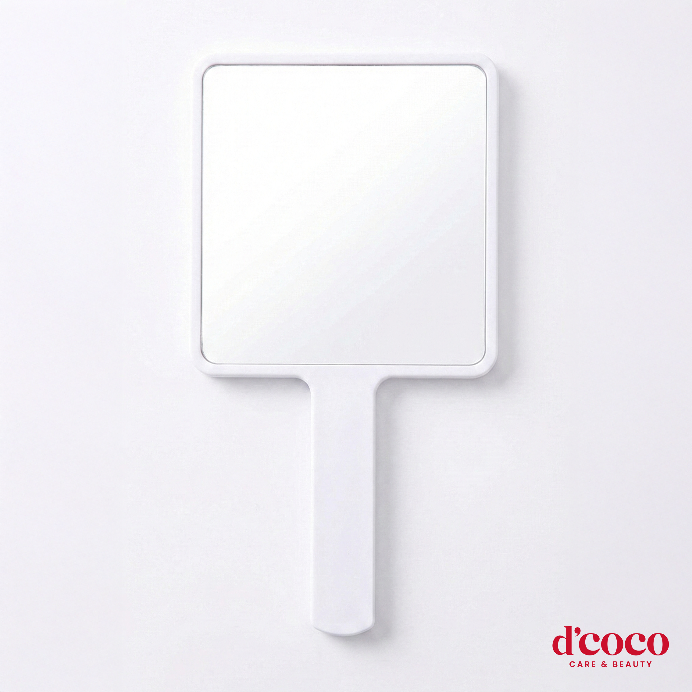 Elsa Professional Square Handle Mirror - Ergonomic Handheld Beauty Mirror