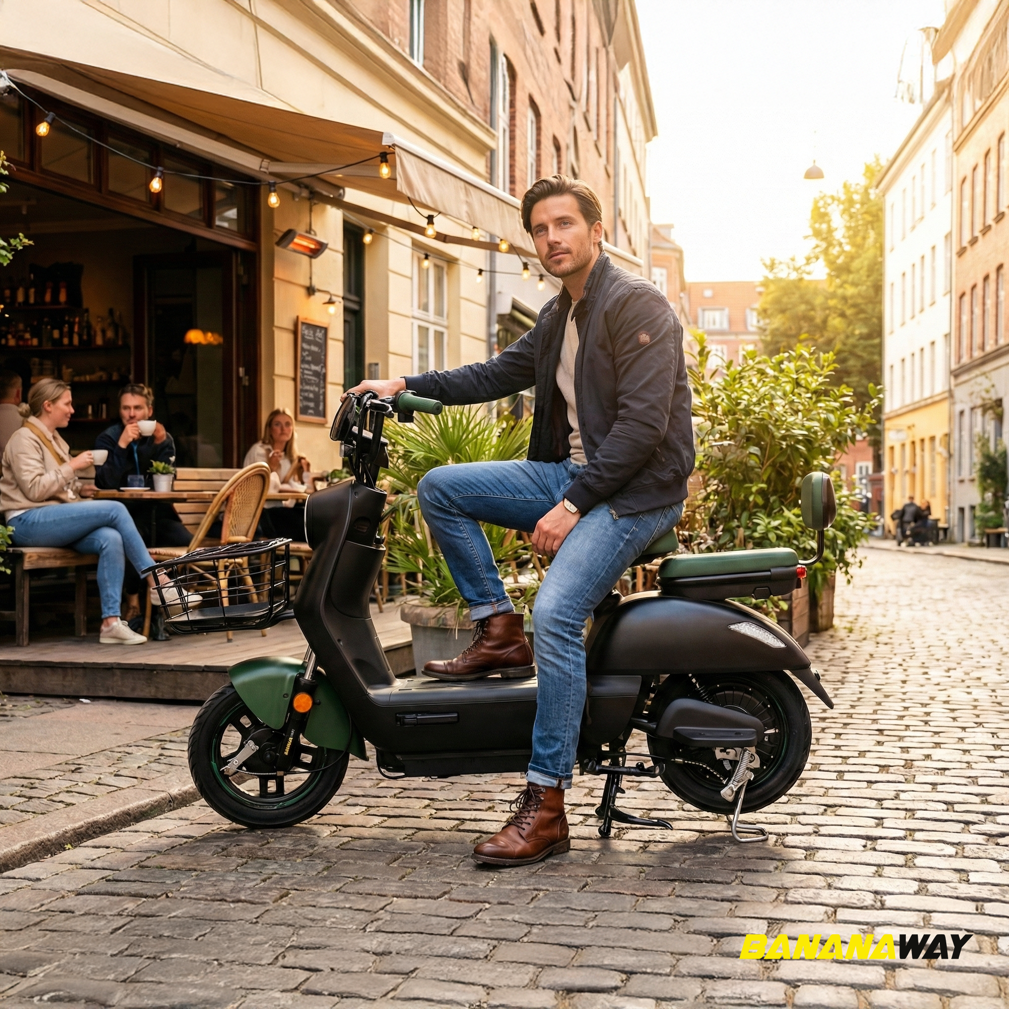 Comfort BW2 Electric Scooter - 48V 350W Seated Scooter with Basket