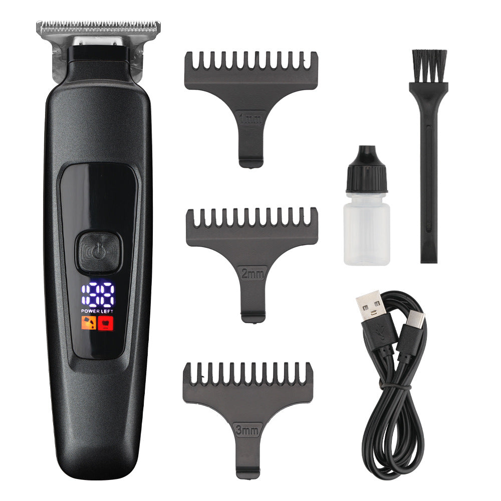 Electric Hair Clipper T-Blade with LCD Display – USB-C Rechargeable