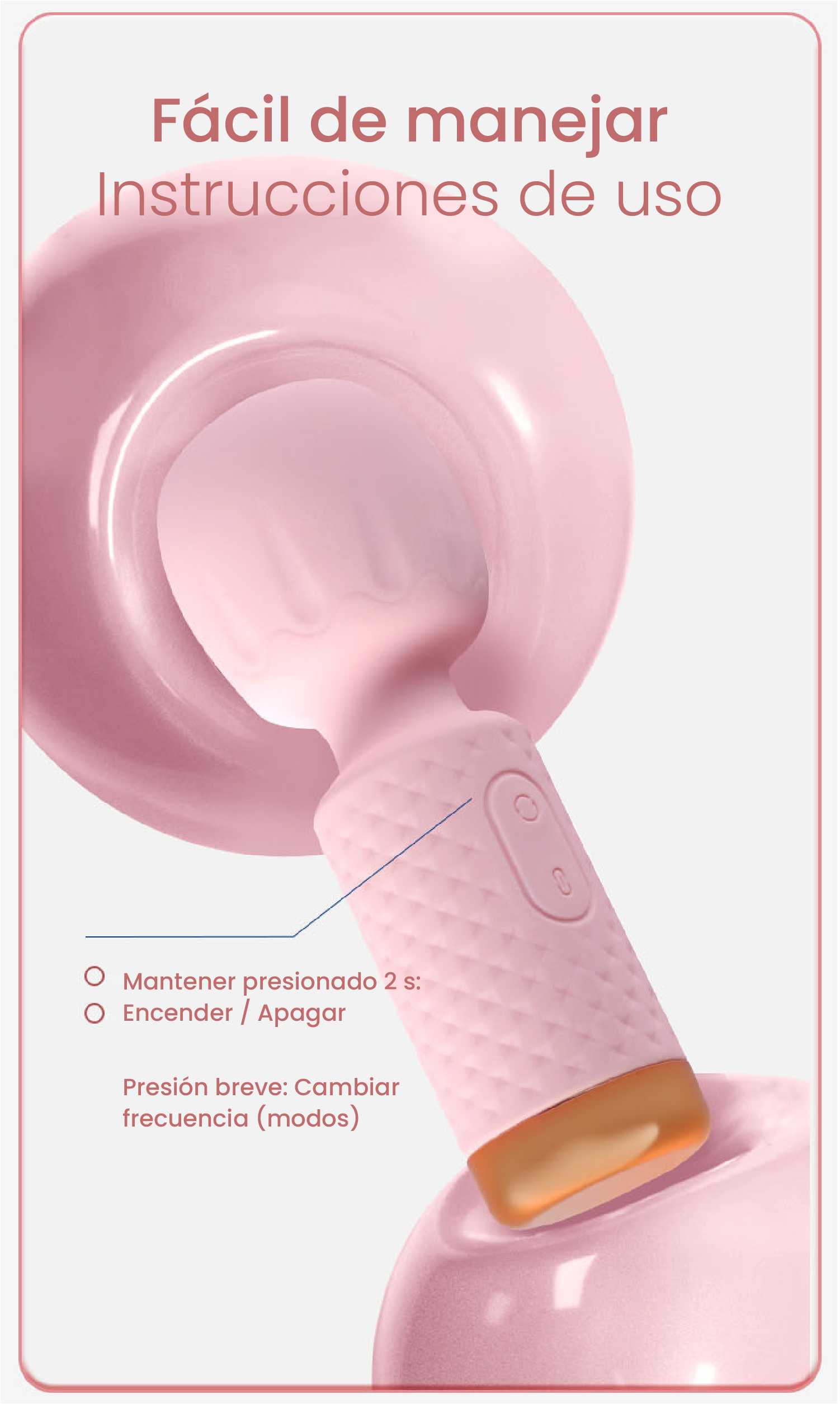 Super Vibrating Mini AV Stick - 10 Modes Rechargeable Waterproof Massager