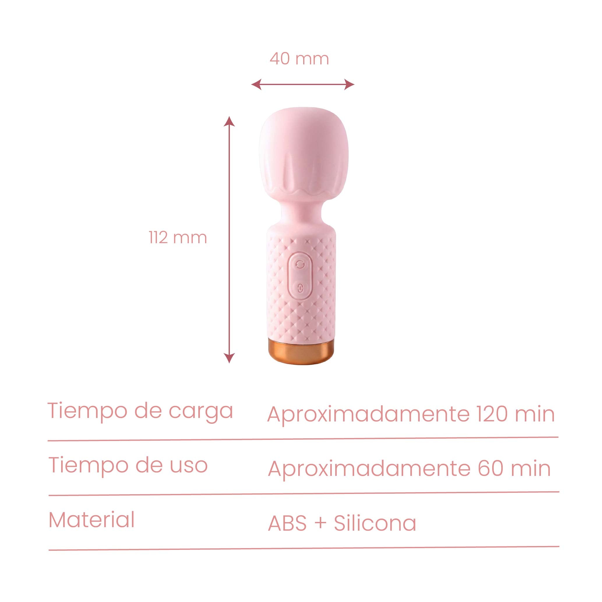 Super Vibrating Mini AV Stick - 10 Modes Rechargeable Waterproof Massager
